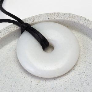 EE Scalar Charged Medallion White Jade