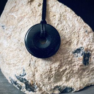 EE Scalar Charged Medallion Blue Goldstone