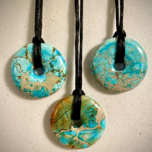 EE Scalar Charged Medallion Sea Sediment Jasper Turquoise