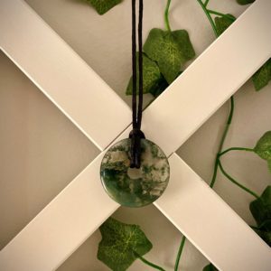 EE Scalar Charged Medallion Moss Agate