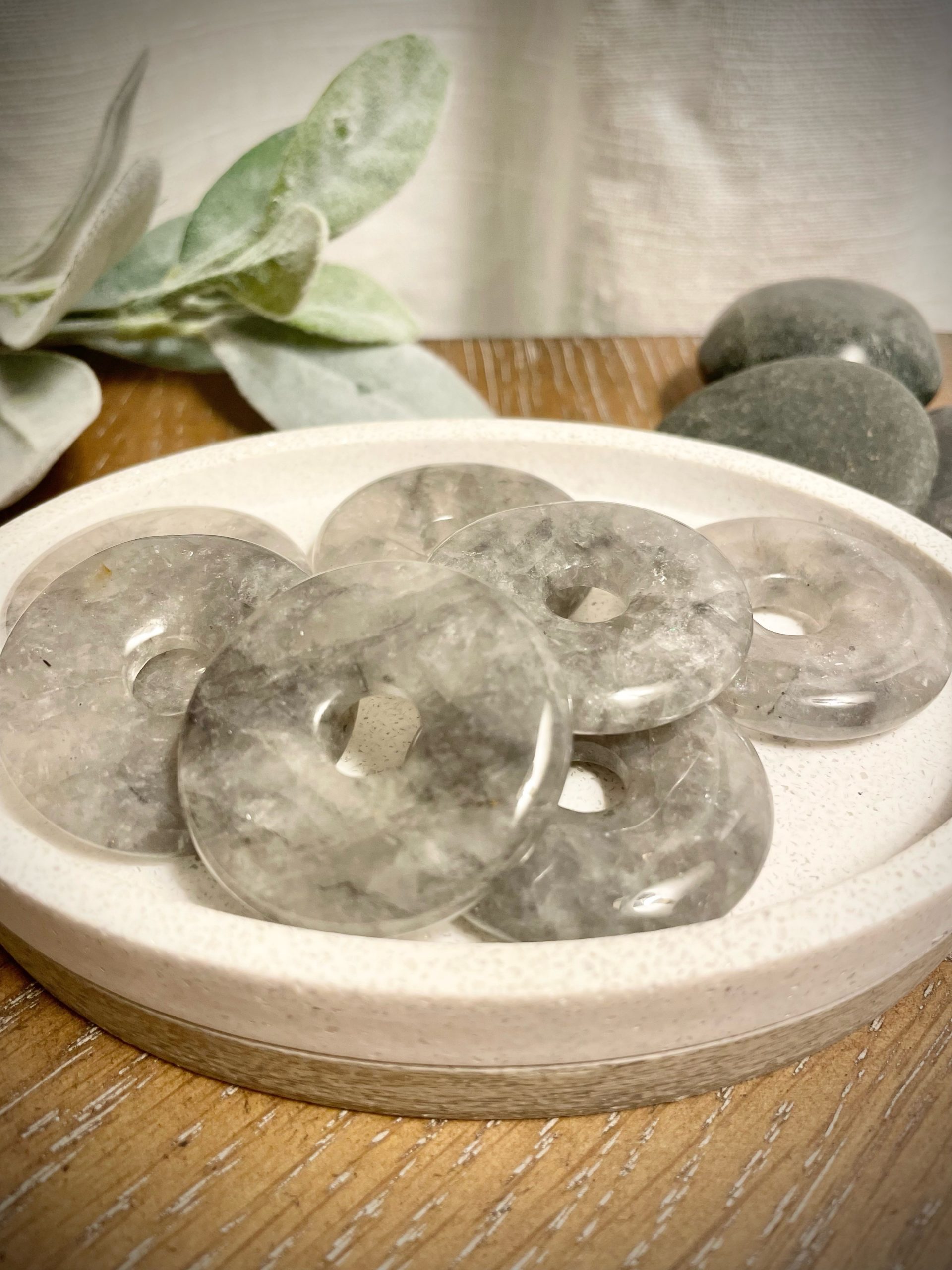 EE Scalar Charged Medallion Clear Rock Quartz - Image 2