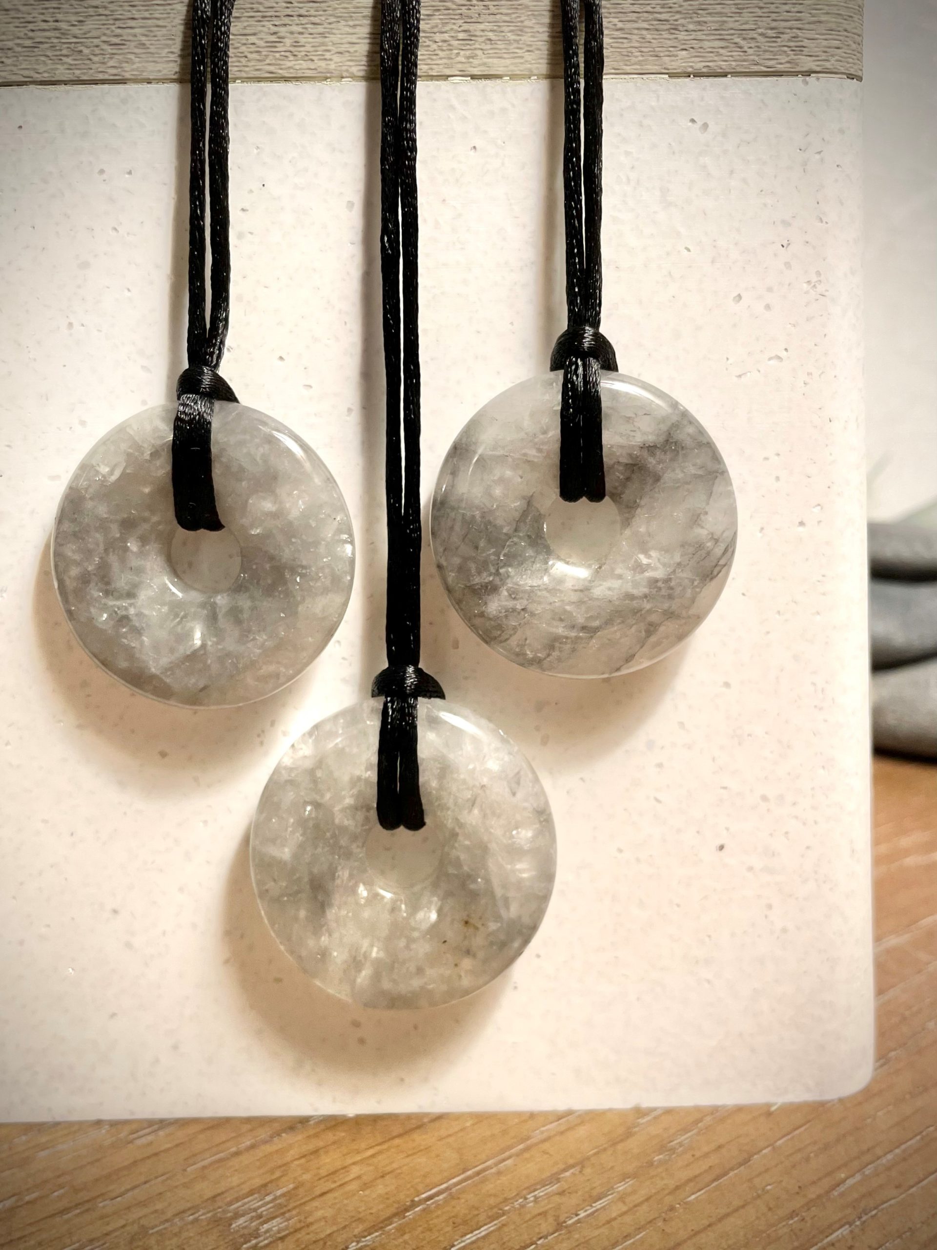 EE Scalar Charged Medallion Clear Rock Quartz - Image 3