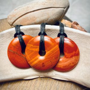 EE Scalar Charged Medallion Red Jasper