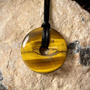 EE Scalar Charged Medallion Tiger's Eye