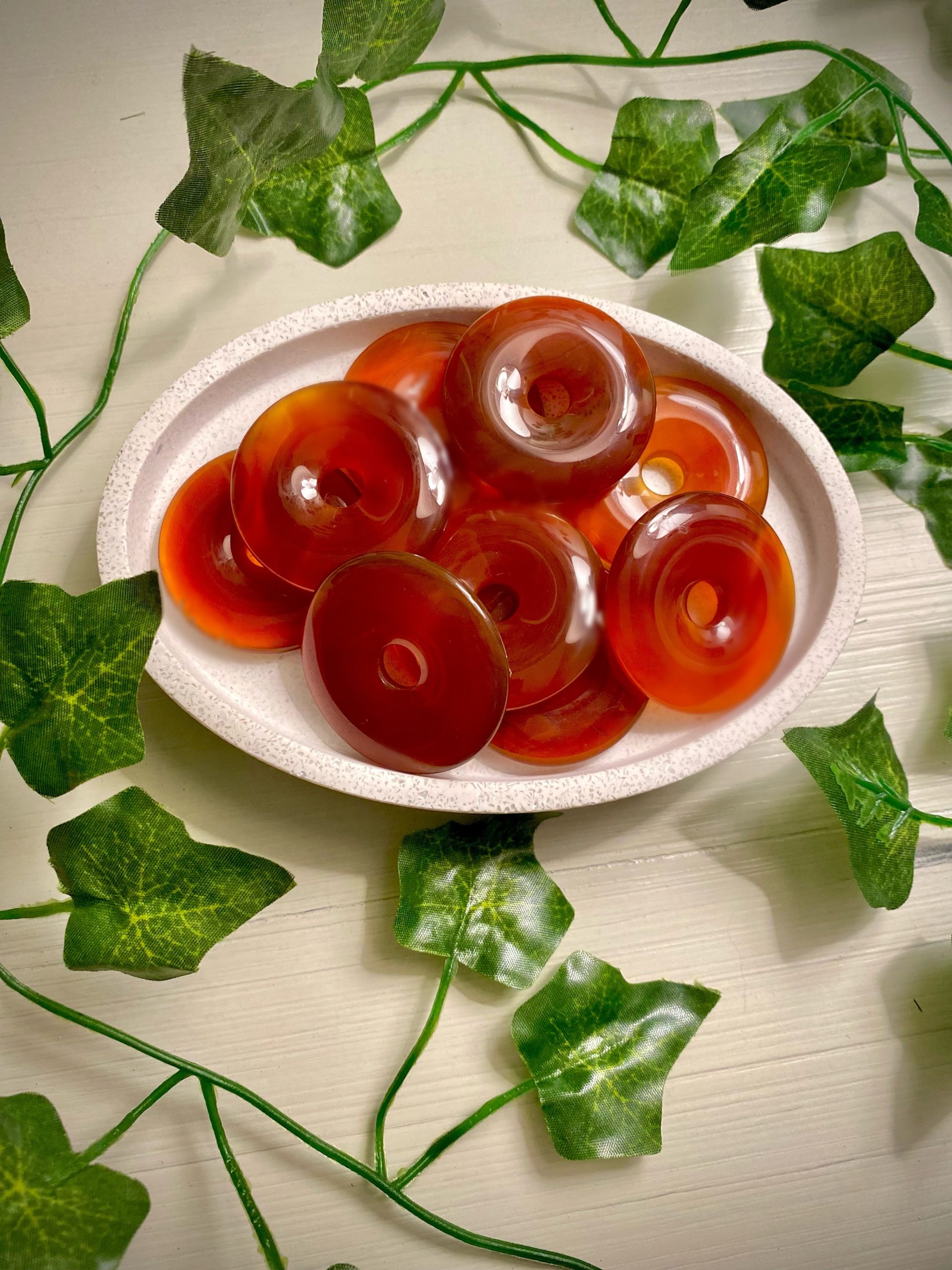 EE Scalar Charged Medallion Carnelian