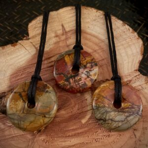EE Scalar Charged Medallion Red Creek Jasper