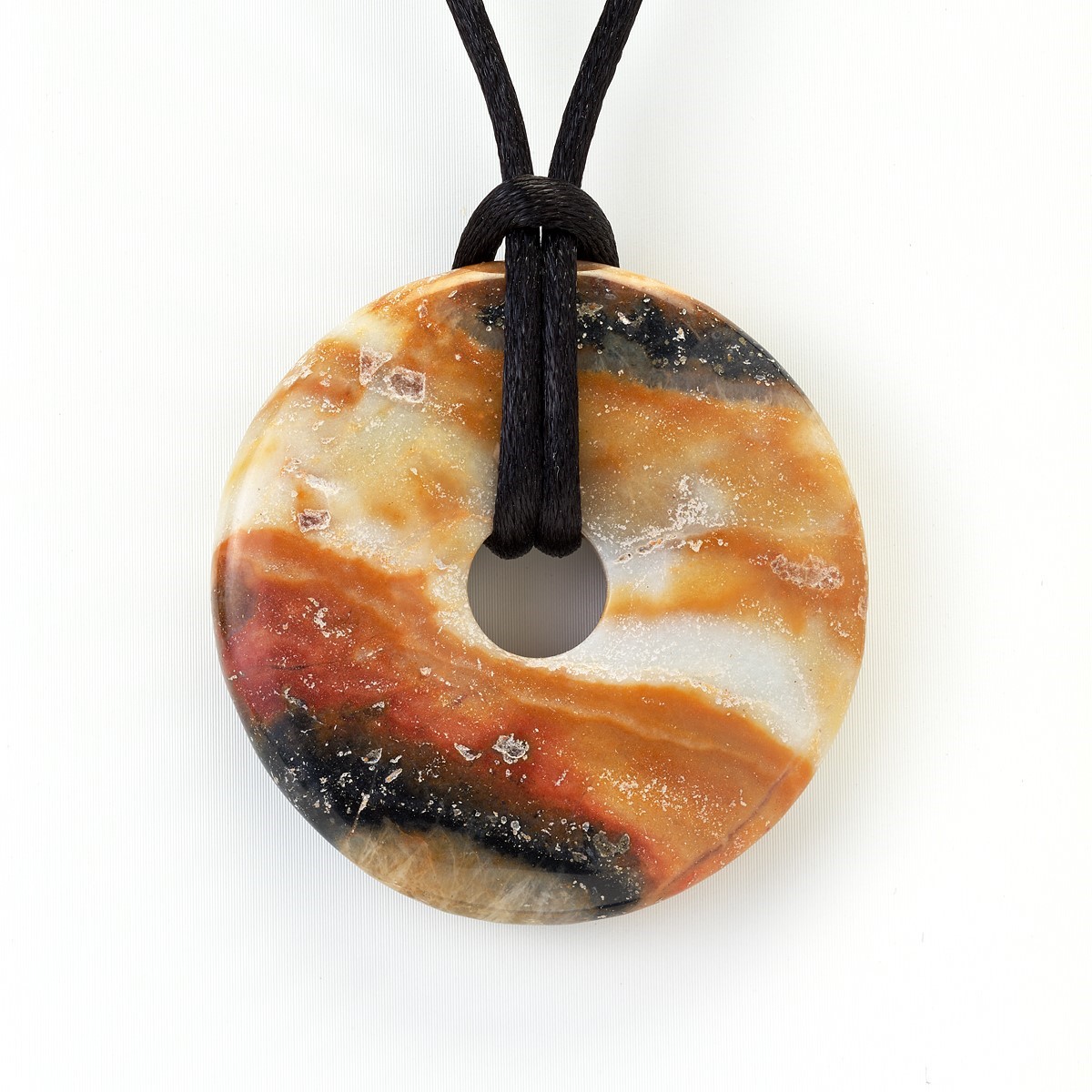 EE Scalar Charged Medallion Black Amazonite