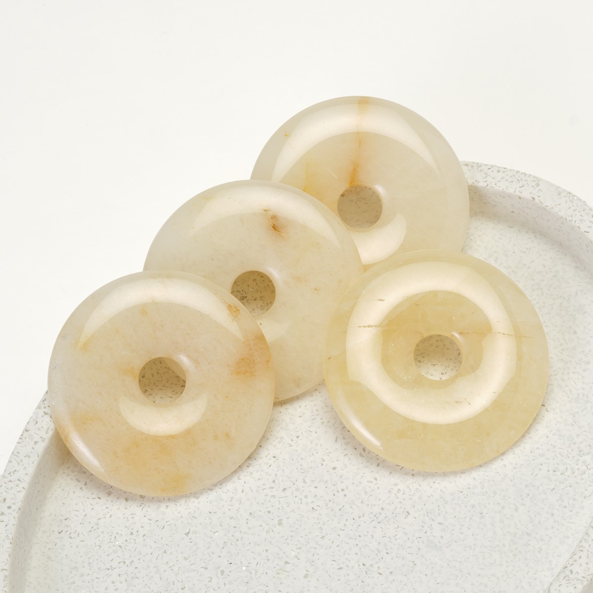 EE Scalar Charged Medallion Ivory Jade - Image 2