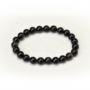 EE Scalar Charged Bracelet - Black Obsidian Sheen