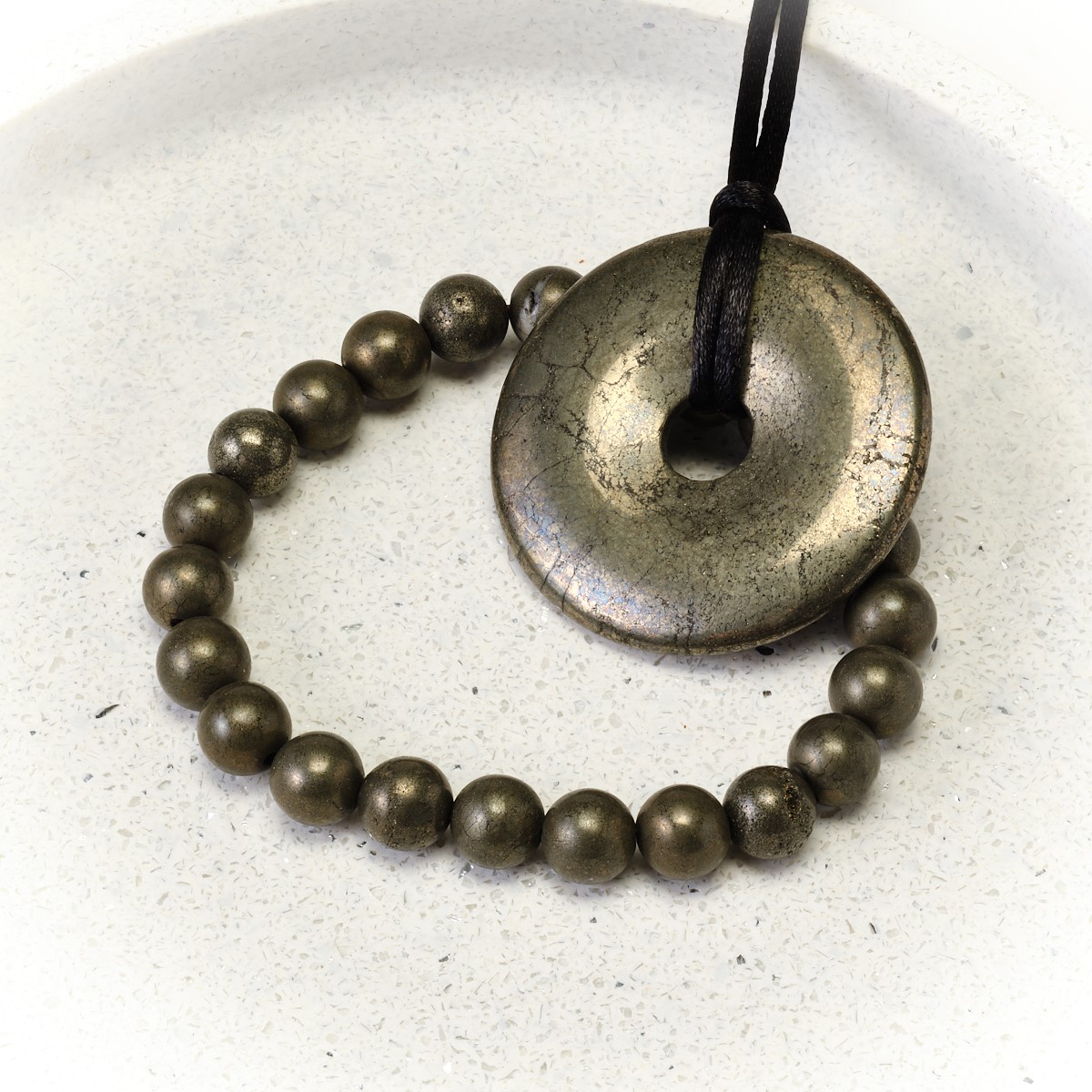 EE Scalar Charged Bracelet - Pyrite - Image 3