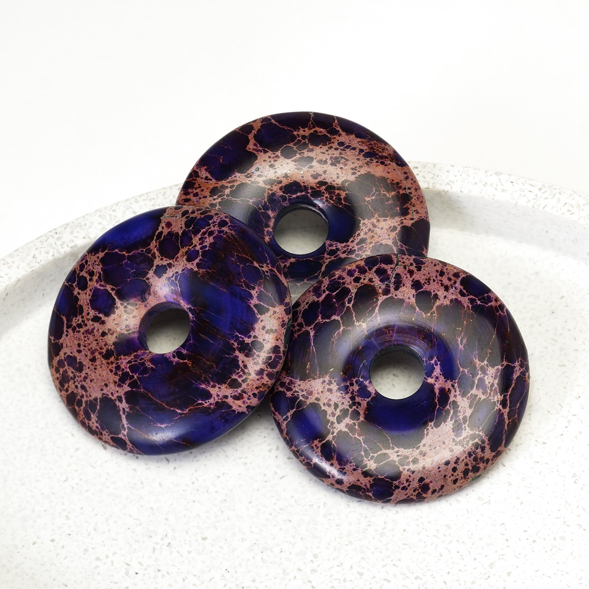 EE Scalar Charged Medallion Sea Sediment Jasper Purple - Image 2