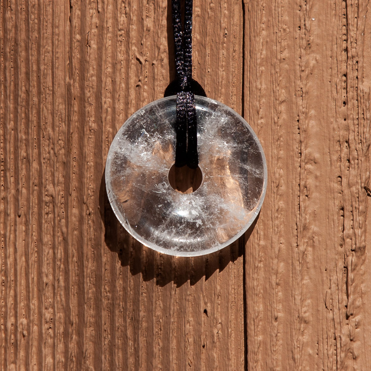 EE Scalar Charged Medallion Clear Rock Quartz