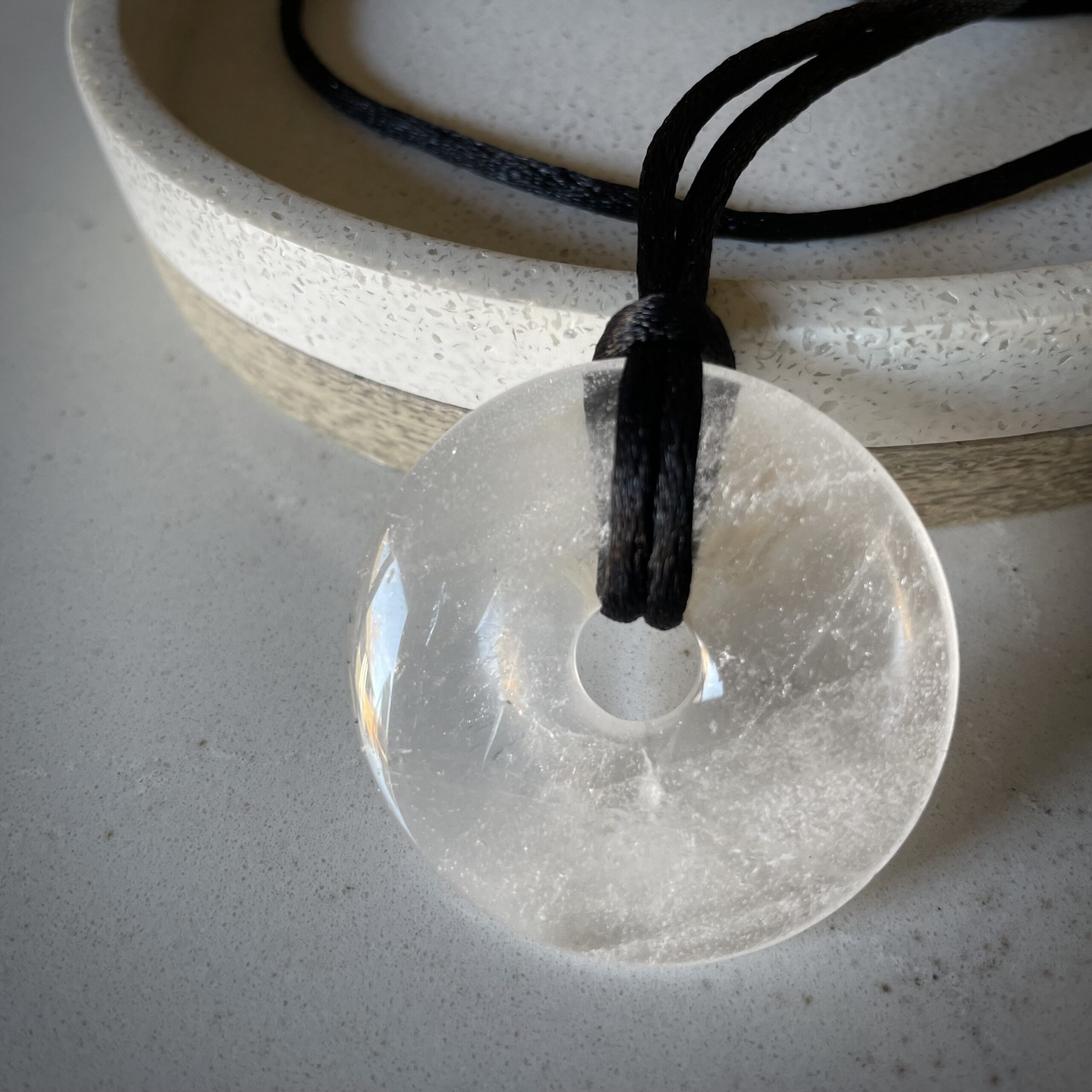 EE Scalar Charged Medallion Clear Rock Quartz - Image 4