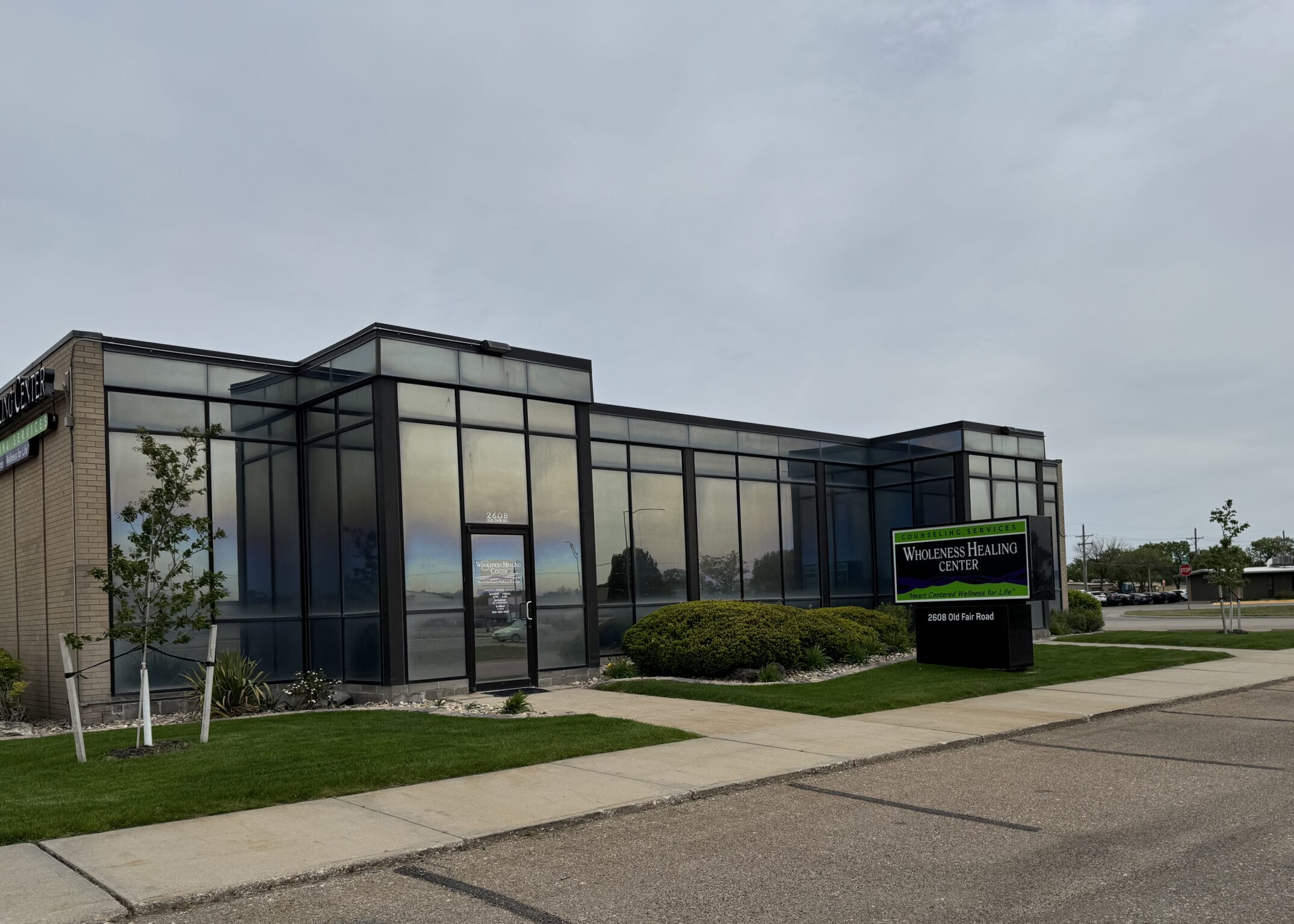 Exterior of Wholeness Healing Center office in Grand Island, Nebraska