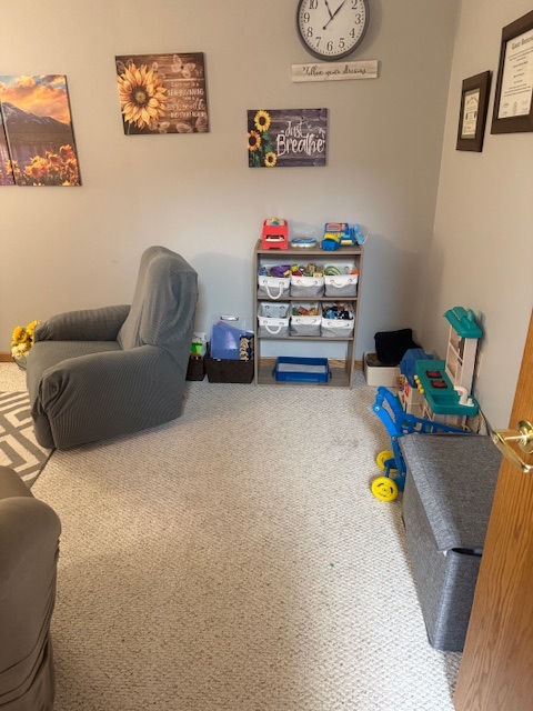 Therapy room at Wholeness Healing Center Broken Bow office